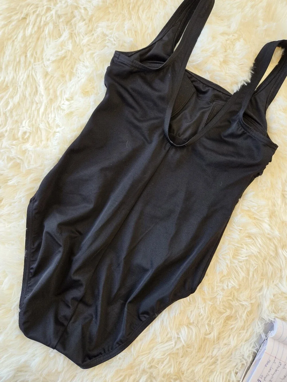Lands' End Tugless Classic Black Soft Cup Tank US 4